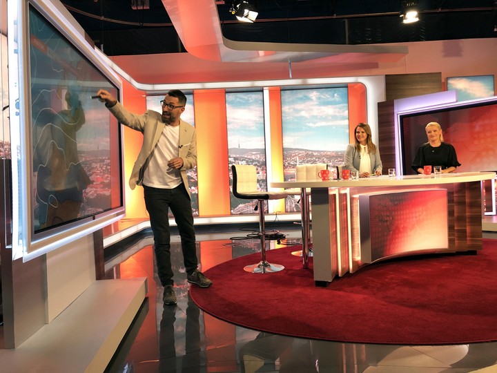 Ranné noviny - Bruno Ciberej ako moderátor počasia